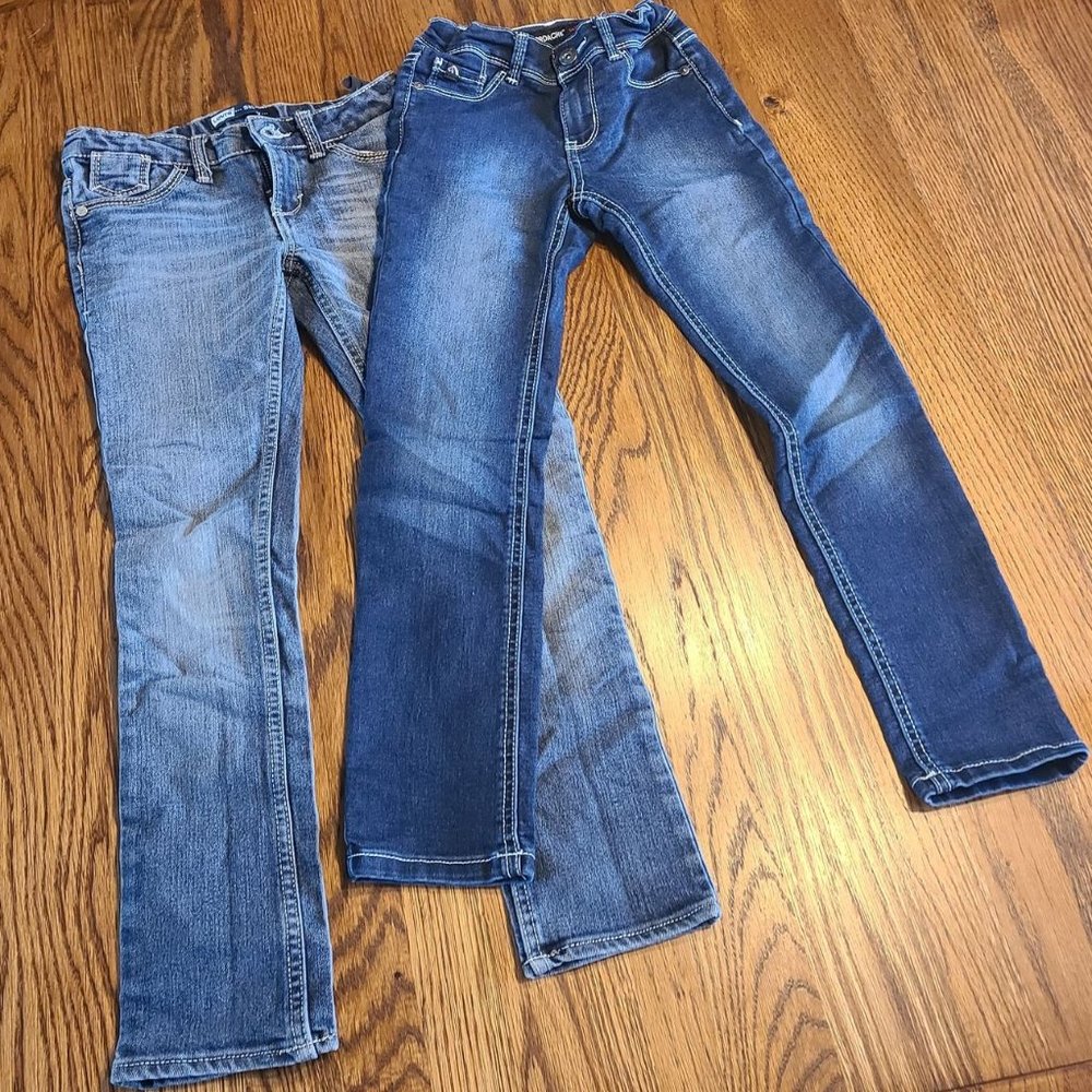 Lot of 2 Girls Jeans - Size 7R/7S - Skinny Jeans